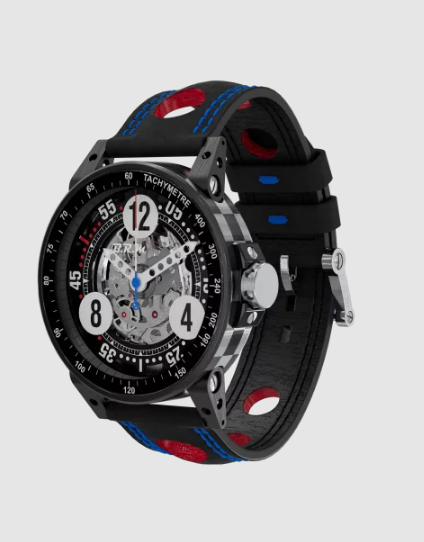 BRM Racing V6-44-SQ Gray checkered Replica Watch